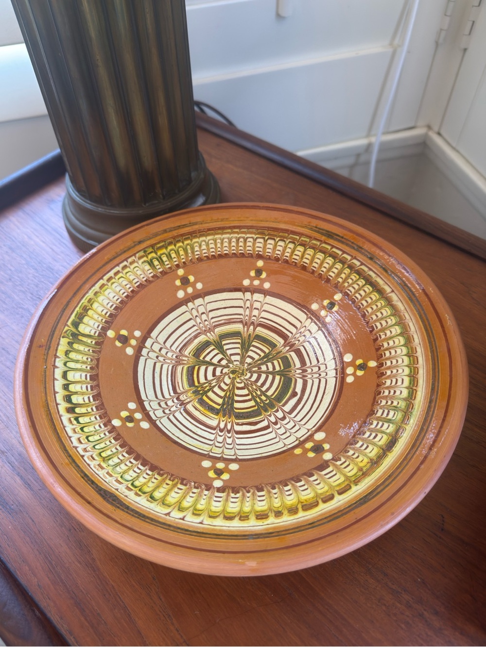 Handmade Romanian Horezu Clay Pottery Bowl